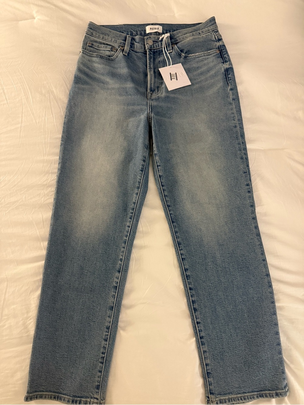 Pistola Charlie Leg High-Rise Jeans.. “Bellini” wash